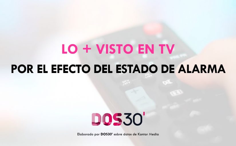 LO + VISTO EN TV POR EL ESTADO DE ALARMA